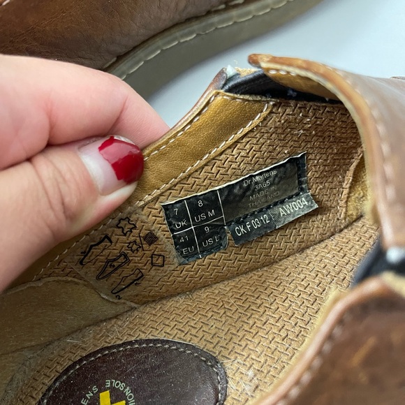 Dr.MARTENS 3A65 Men’s Light Brown Leather Slip On Shoes Sz 8 M Retro Y2K Unisex - Picture 7 of 8